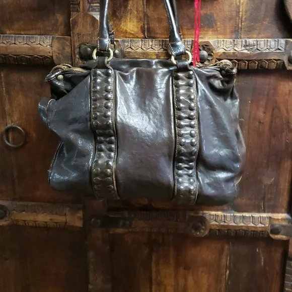 Campomaggi Leather Studded bag - Picture 6 of 11
